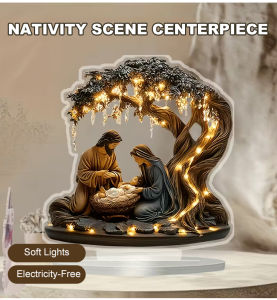 Acrylic standee ornaments for export Home Furnishings Easter Angel Standing Crafts Flat Acrylic Home Furnishings Set