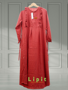 Gamis LIPIT Polo Linen -Geka Collection