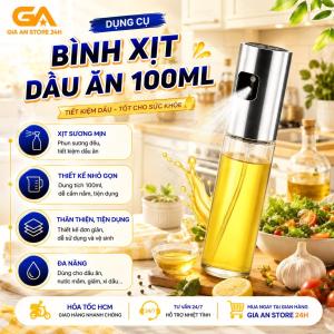 Bình xịt dầu ăn dung tích 100ml tiện lợi Chai lọ chiết dầu Chai đựng dầu phun sương