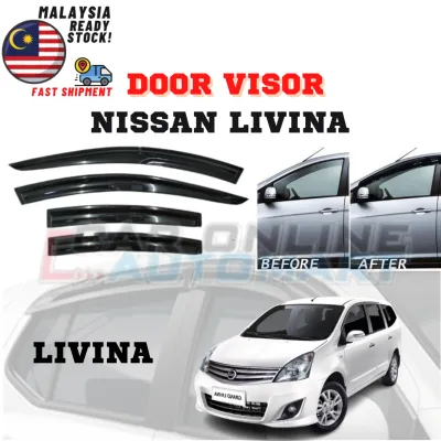 FOR ~ NISSAN LIVINA DOOR VISOR SMALL / MUGEN (4 PCS)