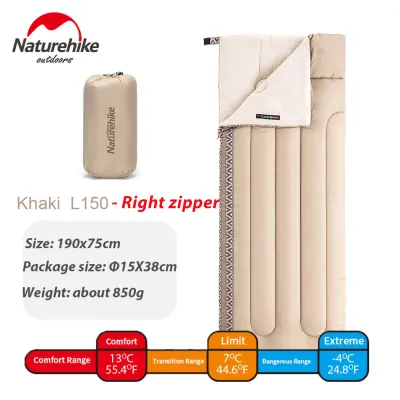 Naturehike Outdoor Camping Lightweight Washable L150 Comfortable Cotton Sleeping Bag