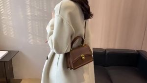 Women Shoulder Bag Brown/Coffee PU Leather Winter Bag Luxury Designer Lady Handbags and Purses Simple Style Tote Bags Crossbody2026