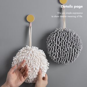 Quick-drying Double-sided Soft Wool Hand Towels Chenille Cute and Fresh Kitchen Thickened Hand Towel Handkerchief Bathroom Hanging Towel Absorbent Hand Towel A30