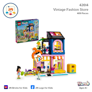 LEGO Friends 42614 Vintage Fashion Store (409 Pieces) สำหรับเด็กอายุ 6 ปีขึ้นไป Brick Toy ตัวต่อ เลโก้ ของเล่น ของขวัญ เสริมพัฒนาการ เสริมทักษะ