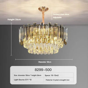 【10 year warranty】Tri-color Ceiling Light Luxury Ceiling Chandelier Hotel Lobby Living Room Bedroom Led Lighting