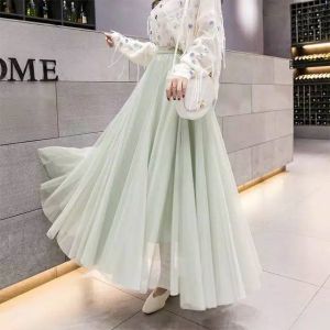 [Basica Moda] 9811 Rok Tutu Wanita Panjang Long Skirt Tile Furing Import 01