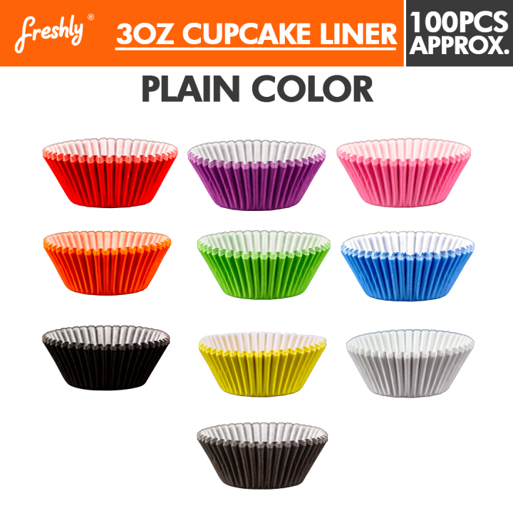 3oz Plain Colored Cupcake Liner by 100's Lazada PH