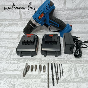 TERMURAH mesin bor cordless impact EDON LV3-2110 21VOLT 13MM