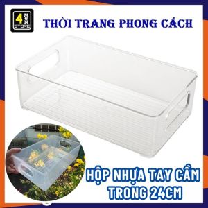 Rổ Nhựa Rửa Rau Củ Quả Rổ Vo Gạo Trong Suốt Có Lỗ Thoát Nước Đa Năng Tiện Lợi - Gáo Nhựa Thau Chậu Có Tay Cầm Trong Suốt Tiện Dụng - Dụng Cụ Nhà Bếp
