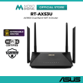 ASUS RT-AX53U AX1800 DUAL-BAND WIFI 6 ROUTER WITH AIPROTECTION, MU-MIMO TECHNOLOGY, AIMESH WIFI SYSTEM, MU-MIMO. 