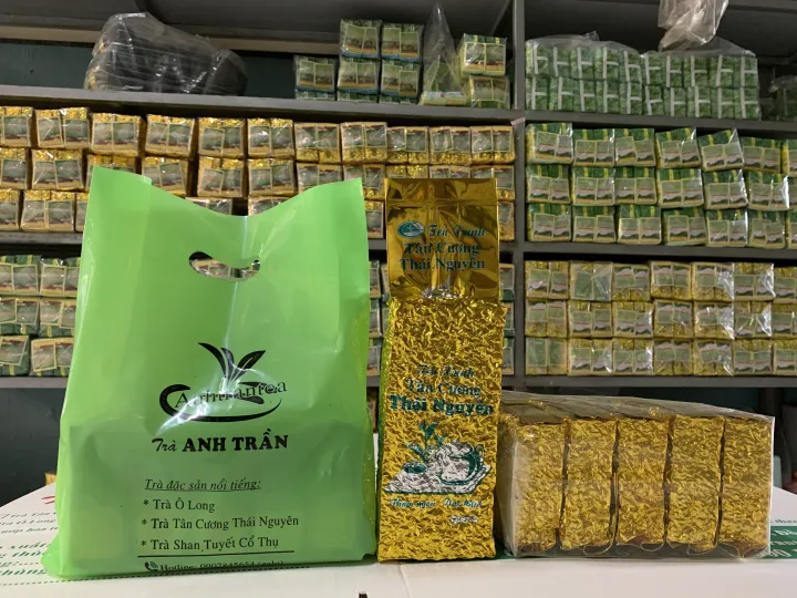 1 kg Trà Thái Nguyên phổ thông (Trà bắc, trà móc câu) 10 túi hút 100g, hoặc 2 túi 500 g