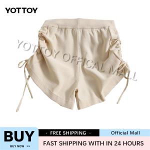 YOTTOY High Waist Drawstring Sports Shorts Womens Outerwear Hot Girl Design Sense Niche Super Shorts Casual Pants
