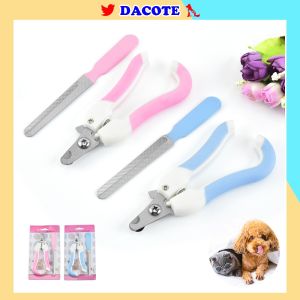 Kìm cắt móng cho mèo chó thú cưng DACOTE kìm bấm móng cho chó mèo kèm dũa tiện lợi