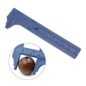Hand Sliding Gauges Plastic Vernier Calipers Rulers Measuring Tool Double scale mm/inches Mini Pocket Rulers 100mm