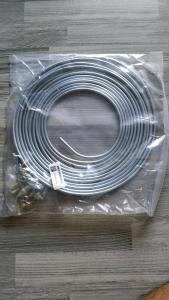 25Ft ม้วนขด3/16 "OD เงินเหล็กเบรคสังกะสีสายเกียร์ท่อเชื้อเพลิง ชุปสีเงิน ม้วนขดเชือก ท่อแป๊ปเบรคท่อลม แป๊บเบรค แป๊บลม