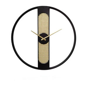 Scandinavian Minimalist Nordic Style Living Room Clock Retro Iron Nordic Creative Wall Clock INS Style Clock Silent Luxury Home Decor Wall Decoration Vintage Designer Clock 3D Emboss Acrylic Wooden