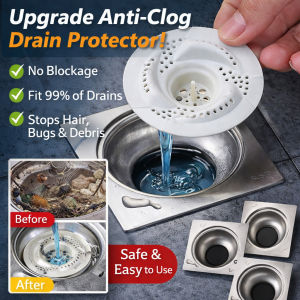 Drain Filter Hair Catcher Anti-Clogging Bathroom Kitchen Floor Drain Cover