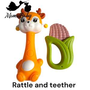 Bunny Rattle dan Teether ADT-7302 / ADT-7301 - Mainan Bayi dan Gigitan Bayi