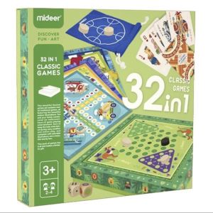 (CÓ H.DẪN TIẾNG VIỆT) - 32 IN 1 BOARD GAME - BỘ TRÒ CHƠI TỔNG HỢP 12 & 32 TRONG 1 CHÍNH HÃNG MIDEER + TOI MIMO HOUSE 09