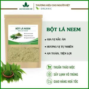 Bột lá neem nguyên chất 100g (Lá nem kháng khuẩn ngừa mụn giảm thâm nám) - Chợ Thảo Dược Việt