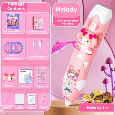 3D Pen Digital Display Intelligent Printing Pen Making Graffiti Art Crafts with USB Cable kids Gift