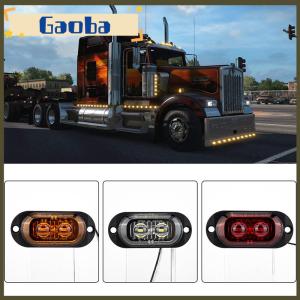 gaoba 12V 24V Truck LED Side Marker Light Car Trailer DOT E8 Mark Reflector Van Clearance Lamp For Lorry RV Bus Boat