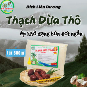 COMBO 2KG THẠCH DỪA THÔ ÉP KHÔ DẠNG BÚN SỢI NGẮN TẶNG KÈM HƯƠNG_LOẠI TÚI 500GR