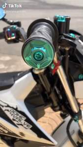 (GR5 XỊN) Cặp gù titan kèm 2 ốc gắn tay lái tất cả xe đủ màu siêu đẹp