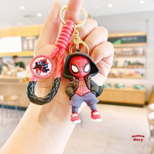 V2 Spiderman Keychain Momoe Diary | Spiderman Keychain | Gantungan Kunci Spiderman | Gantungan Kunci Murah | Gantungan Kunci Marvel | Miles Morales Keychain | Cute Keychain | Karakter Kartun Spiderman Marvel