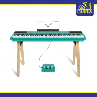 Alesis RECITALHOME 88-Key Contemporary Digital Piano w/Wood Stand - Turquoise (Digital Piano) (Keyboard)