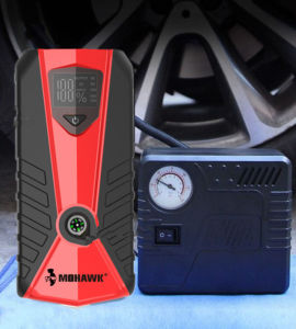 MOHAWK Jump Start Power Bank 98800mAh Emergency High power Car Jump Starter Battery With Tyre Pump