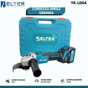 Belter Cordless Angle Grinder 88V 125mm untuk Penggilingan/Perbubalan dengan Baterai Li-Ion