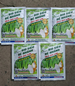 [TRUNG THIEN THINH] Combo 5 gói phân bón Bio SIÊU ĐẺ NHÁNH KÍCH RỄ HẠ PHÈN chuyên dùng cho lúa 25g