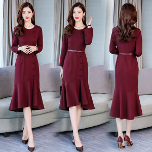 BAJU DRESS SCUBA RUMBAI FREE GESPER