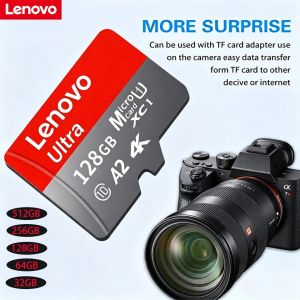 Lenovo High-Speed Memory Card 128GB 256GB 512GB 1TB 2TB Class 10 A2 Micro Sd Card for Mobile Phone Laptop PC Camera