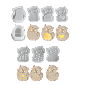 Silicone Mold for Desktop Decoration Hollow out Silhouettes Atmosphere Light Making Molds Making Supplies