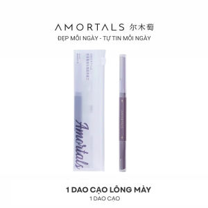 Bộ dao cạo lông mày AMORTALS hai đầu tiện dụng dao tỉa lông mày cạo râu tiện lợi