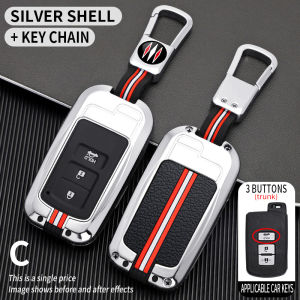 Zinc Alloy Car Remote Key Case For Toyota Altis/Camry/Harrier/Sienta/Wish/Prius Keyless Remote Car Key Cover Casing Harrier 2014-2018 2008-2021