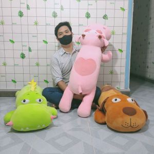 GẤU BÔNG BÒ HỒNG LƯNG TIM THÚ BÔNG BÒ LƯNG TIM VẢI MINISO CAO CẤP 100% GÒN AN TOÀN CHO BÉ