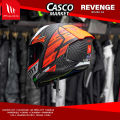 MT REVENGE 2 G BRUSH FULL FACE SINGLE VISOR MOTORCYCLE HELMET (with extra lens). 