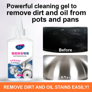 Pot Bottom Black Dirt Cleaning Gel Stainless Steel Pot Bottom Power Cleaner Remove Heavy Oil Stains锅底油污黑垢清洁剂