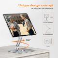 Meewoo 360Rotating Tablet Phone Stand for ipad Stand Aluminum Adjustable Desktop Tablet Stand. 
