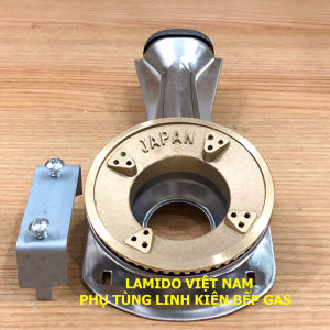 Điếu inox + Đầu Đốt sen chia lửa bếp gas chén đồng  - [ HỎA TỐC ] [LINH KIỆN] - ( Kèm Bass gắn + Vít)