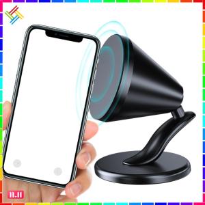 Magnetic Car Phone Holder - Durable Aluminum Alloy Universal Bracket for All Smartphones Ideal for Navigation and Hands-Free Use