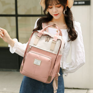 MINGKE กระเป๋าเป้นักเรียนกระเป๋าใส่แล็ปท็อปขนาด13 14 15.6นิ้วสําหรับผู้หญิงกันน้ํากันกระแทกกระเป๋านักเรียน Ins แฟชั่นคลาสสิก