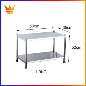 Stainless Steel Kitchen Storage Rack Shelf Floor Standing With wheel Kitchen Sundries Storage Rack 3/4/5 layer