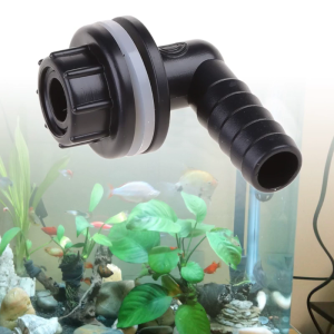 Water for Tank Connector Elbow Adapter Fitting for Aquariums for Ponds Push to Connect Black Plastic Quick Connectors