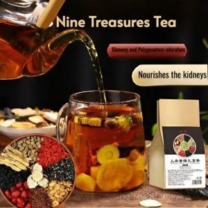Ginseng tea nine treasure tea/Ginseng Polygonatum Nine Treasure Healthy tea
