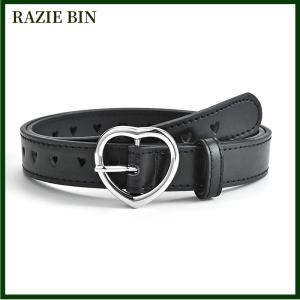 RAZIE BIN Trẻ Em Giả Da Vành Đai Trẻ Em Dễ Thương Đào Tim Khóa Thắt Lưng Cô Gái Vành Đai Thắt Lưng