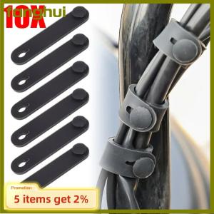 fanghui 10ชิ้นโครงยางรถมอเตอร์ไซค์สายรัดสายไฟผูกสายไฟสายคลัทช์สายรัดยางยืดอุปกรณ์เสริม